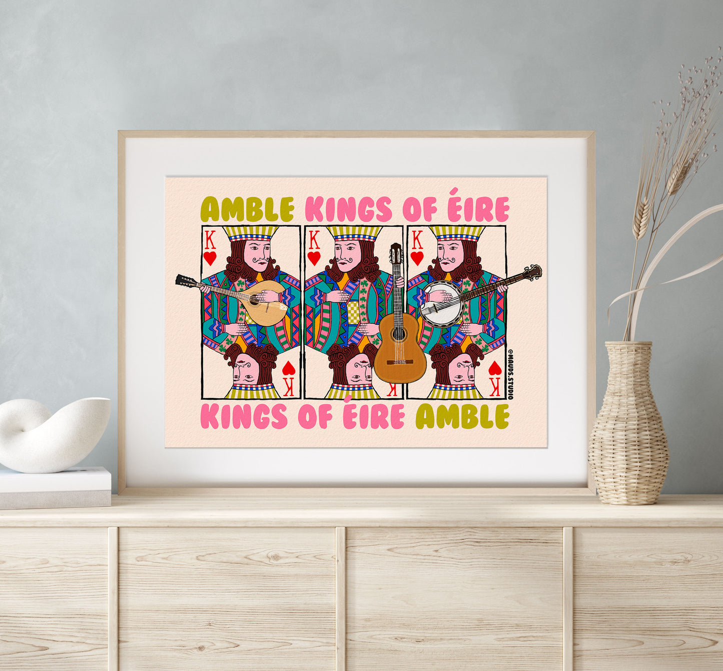 Amble King of Éire Art Print