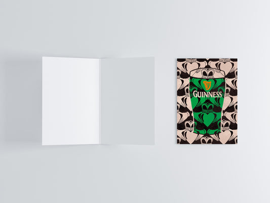 Guinness Claddagh Greeting Card flat lay photo | Mauds Studio
