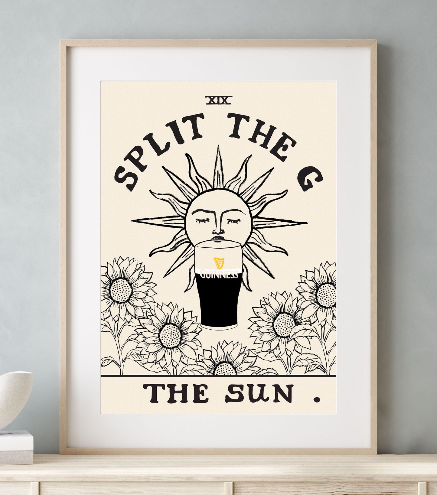 Split The G - Guinness Tarot Card Print product photo 5 | Mauds Studio