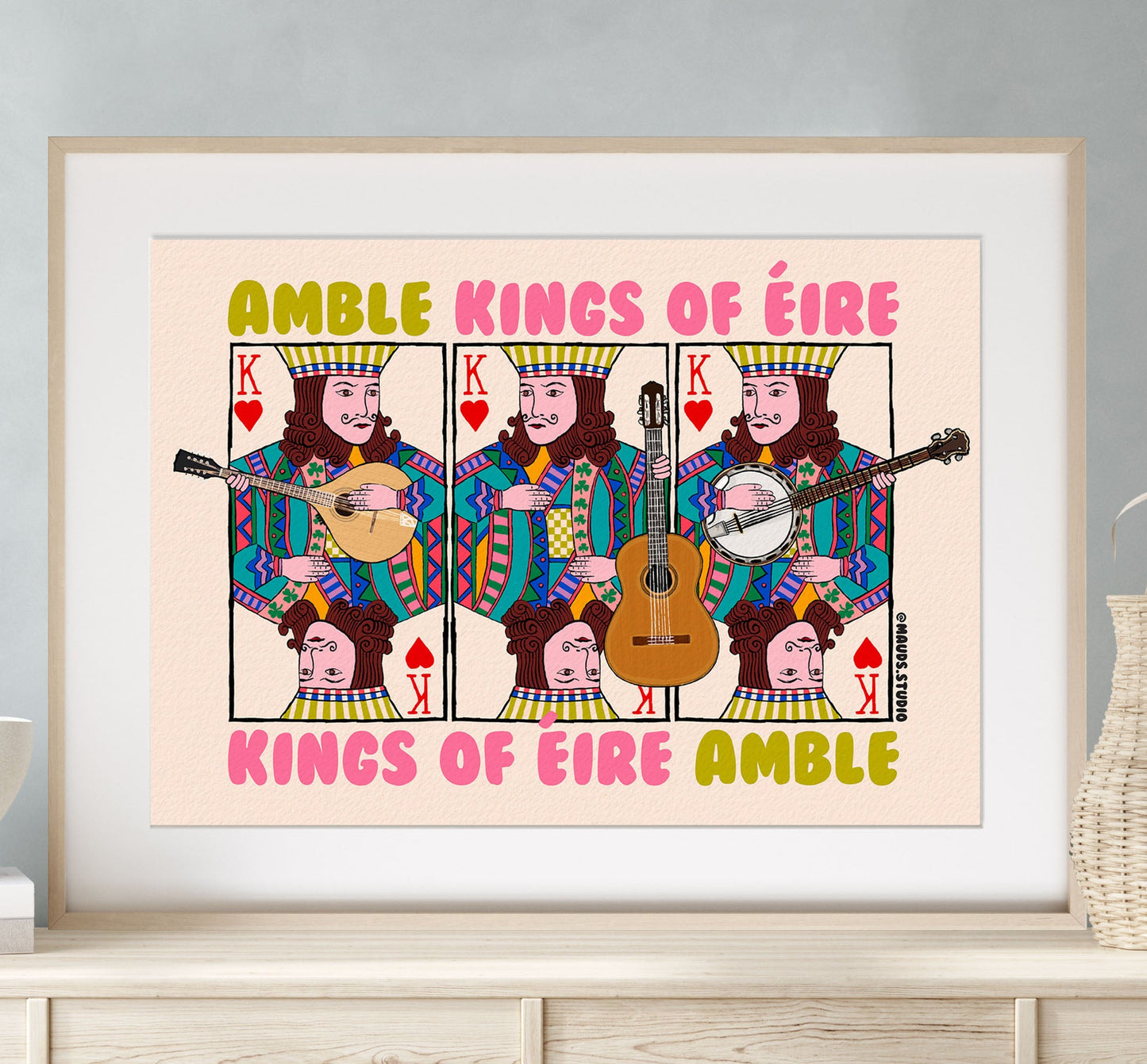 Amble King of Éire Art Print