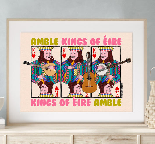 Amble Inspired Art Print | Irish Folk Music Wall Art | Kings of Éire Art Print