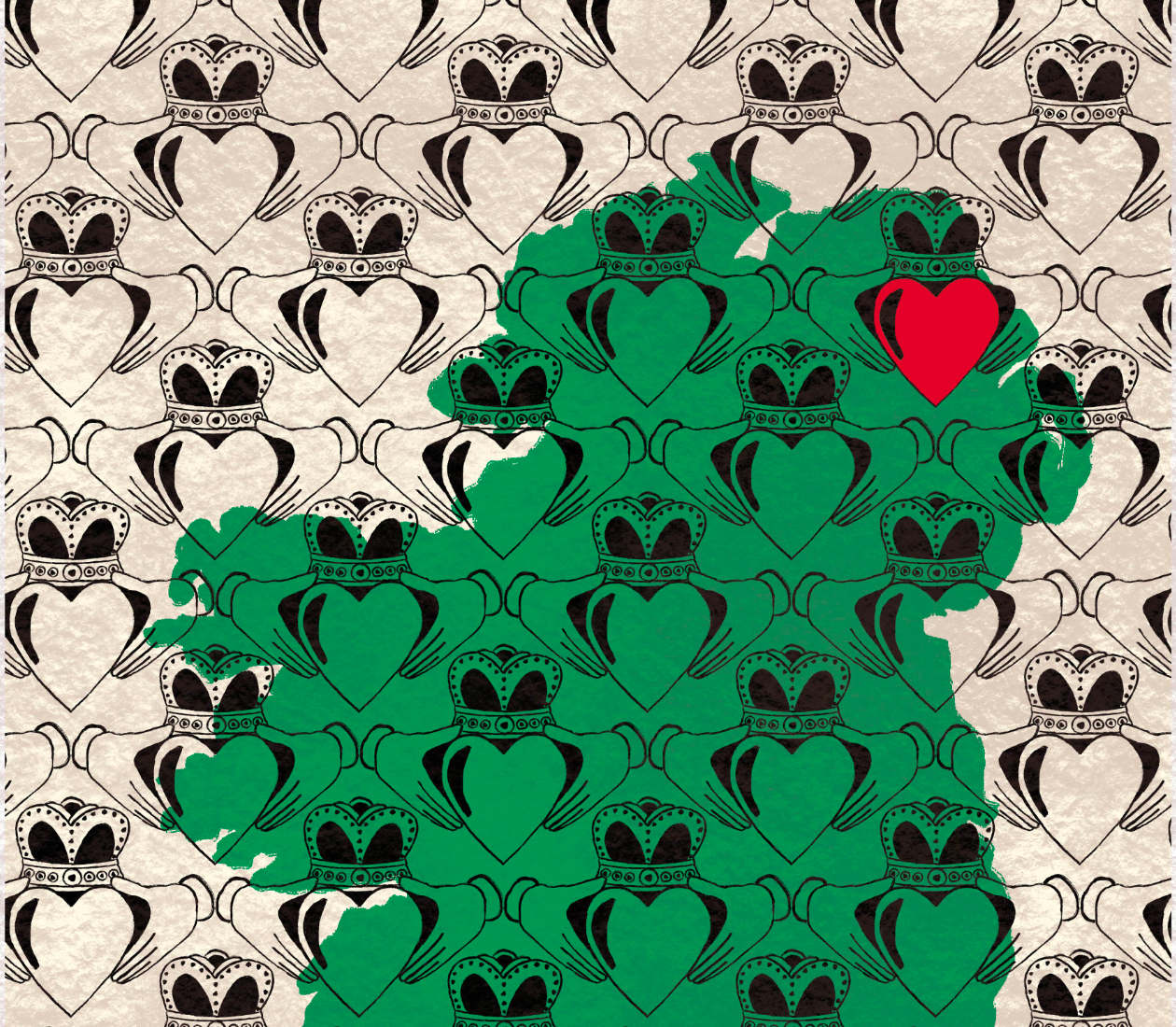 Ireland Claddagh Art Print | All Counties of Ireland