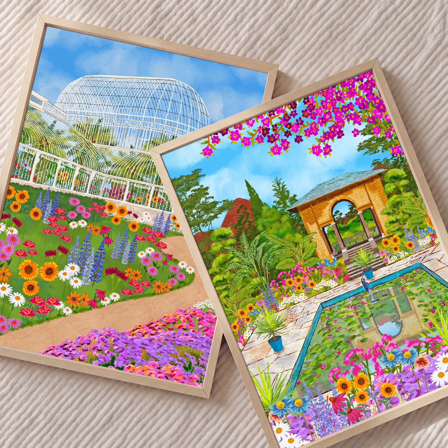 Set of 2 Irish Prints | Botanic Gardens and Garnish Island
