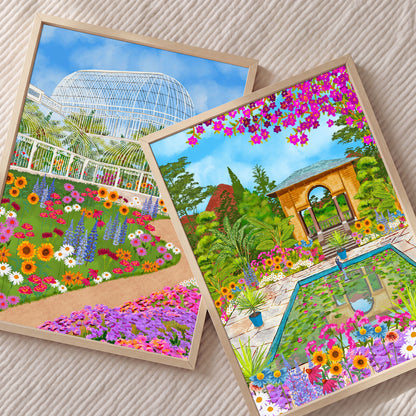 Set of 2 Irish Prints | Botanic Gardens and Garnish Island