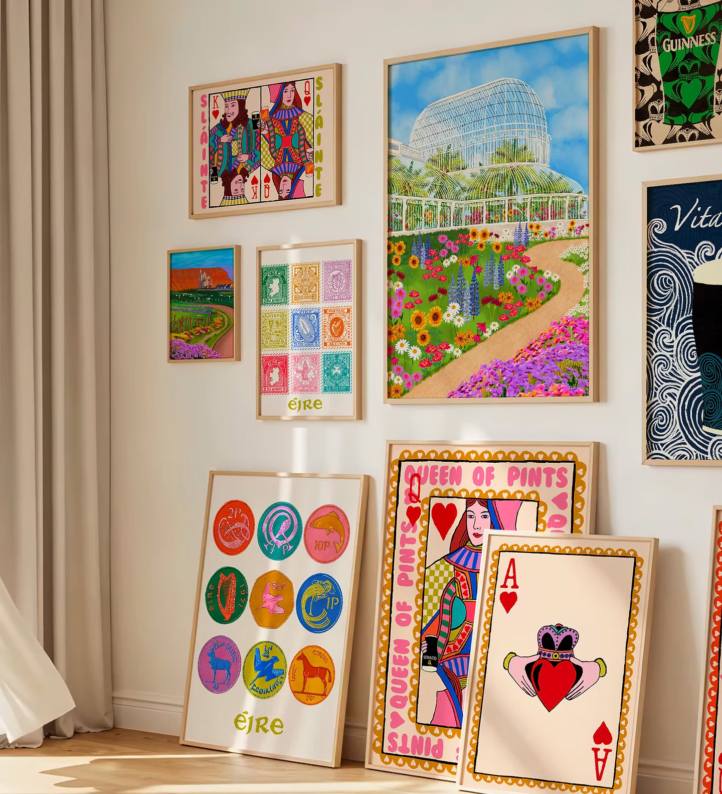 Irish art prints and illustrated wall art by Mauds Studio, Belfast