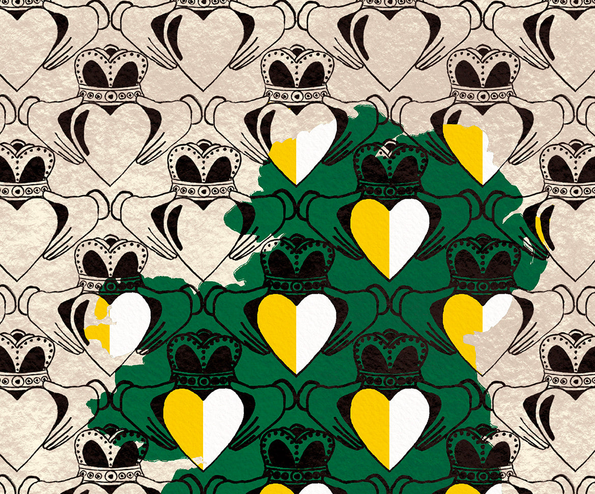 Personalised County Claddagh Ireland Print
