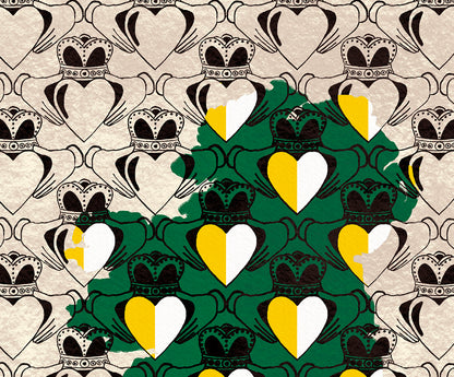 Personalised County Claddagh Ireland Print