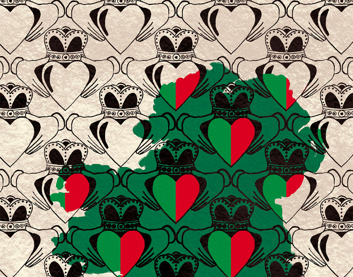 Personalised County Claddagh Ireland Print