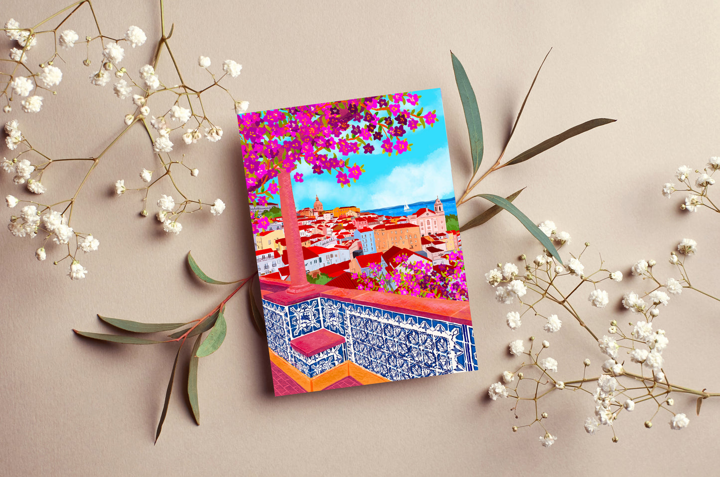 Travel Art Card Pack | Set of 5 Colourful Greeting Cards