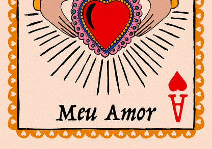 Grá Mór Claddagh Sacred Heart Print | Portuguese or Italian