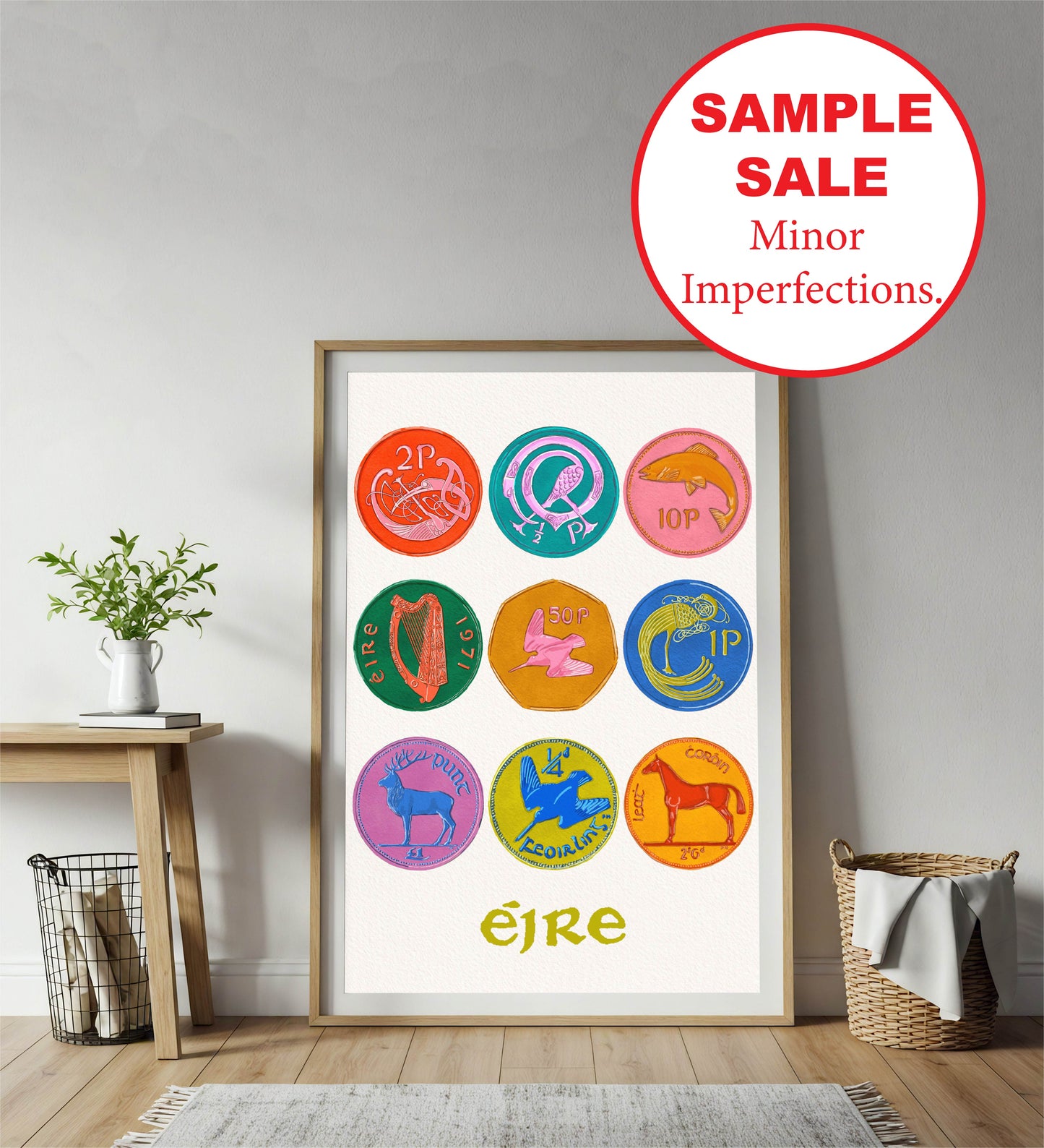 A1 Vintage Irish Coins - Studio Sample Sale *Minor Imperfections*