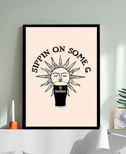 Sippin On Some G Guinness Print | Mauds Studio