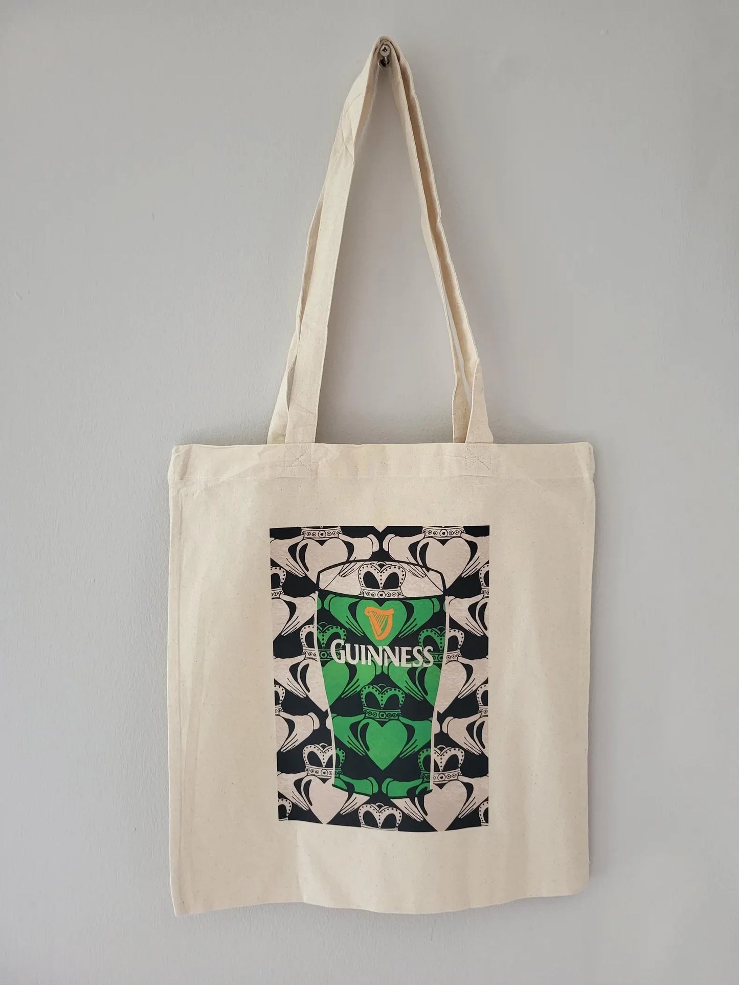 Love Guinness Claddagh Tote Bag lifestyle photo | Mauds Studio