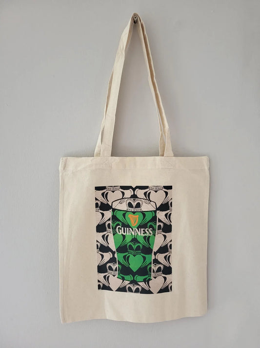 Love Guinness Claddagh Tote Bag lifestyle photo | Mauds Studio