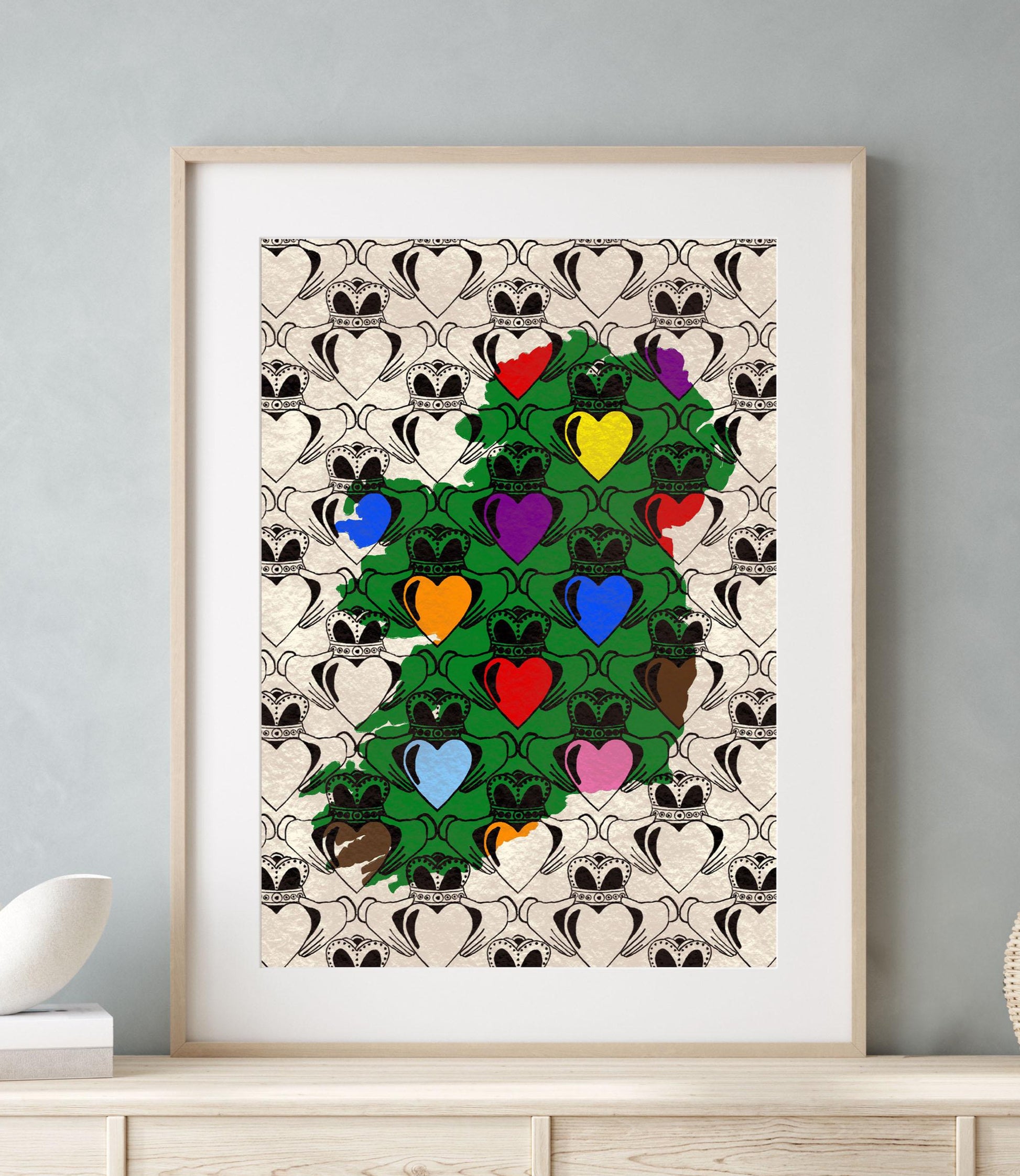 Love Pride Ireland LGBTQ Art Print | Mauds Studio