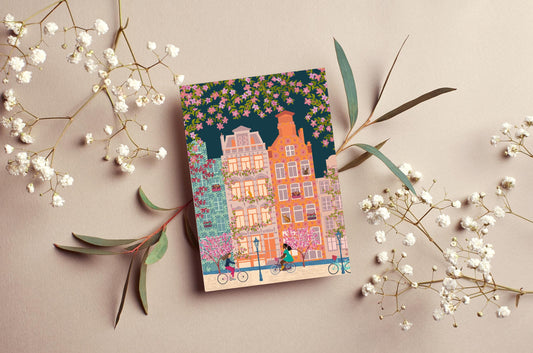 Amsterdam City Greeting Card | Mauds Studio