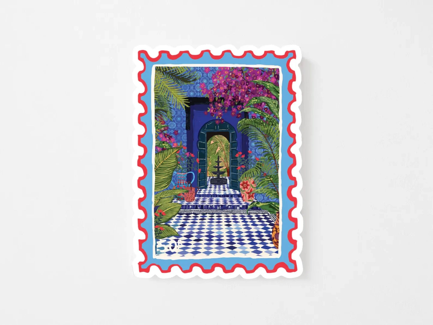 Morocco Stamp Vinyl Sticker | Mauds Studio