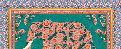 Indian Elephant Print shown in a room setting | Mauds Studio