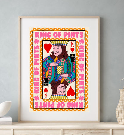 King of Pints Irish Wall Art | Guinness Wall Art | Mauds Studio