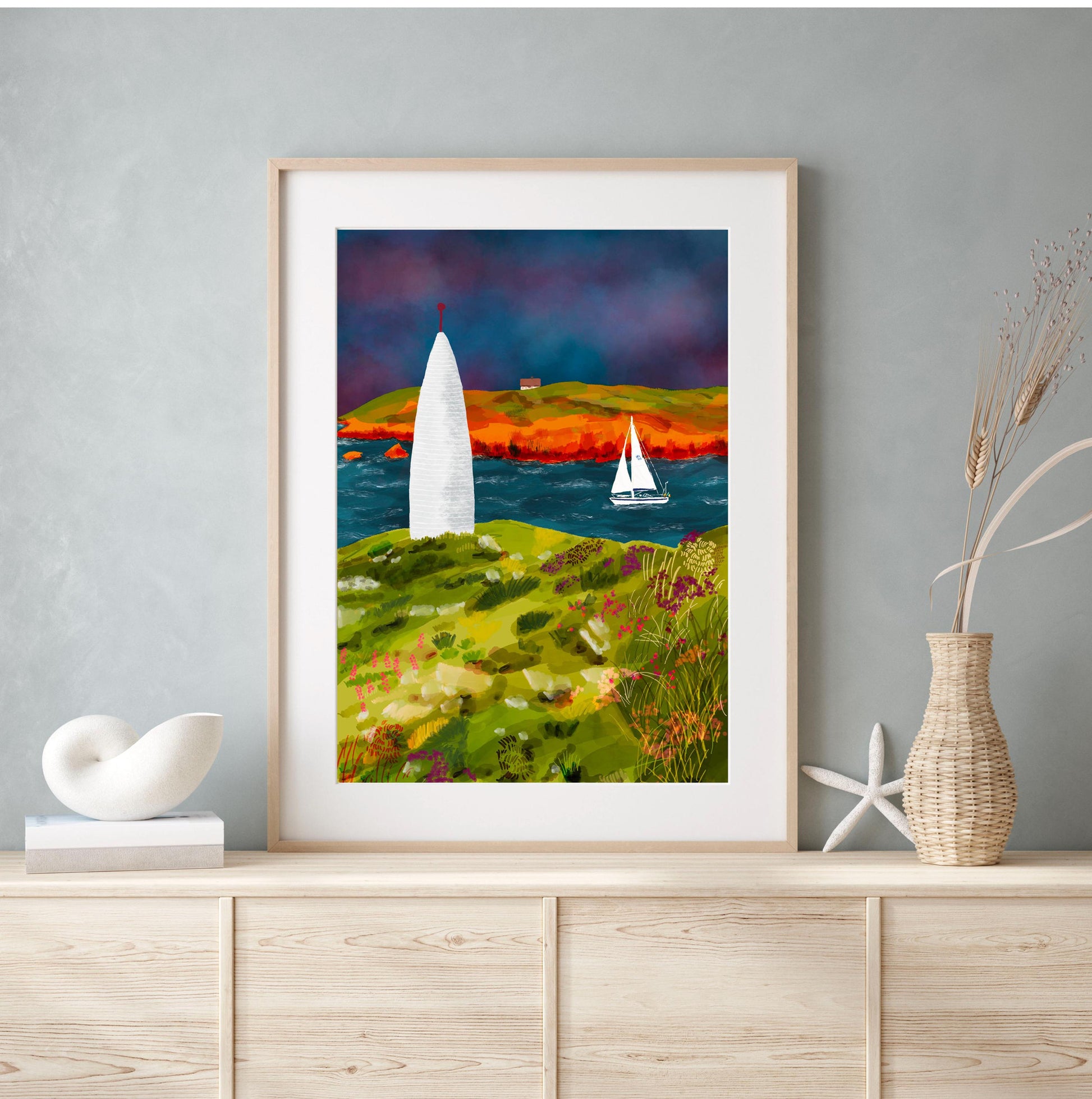 Set of 2 - Howth Lighthouse & Baltimore Beacon Prints product photo 5 | Mauds Studio