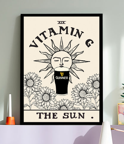 Tarot Card Vitamin G Guinness Print | Mauds Studio