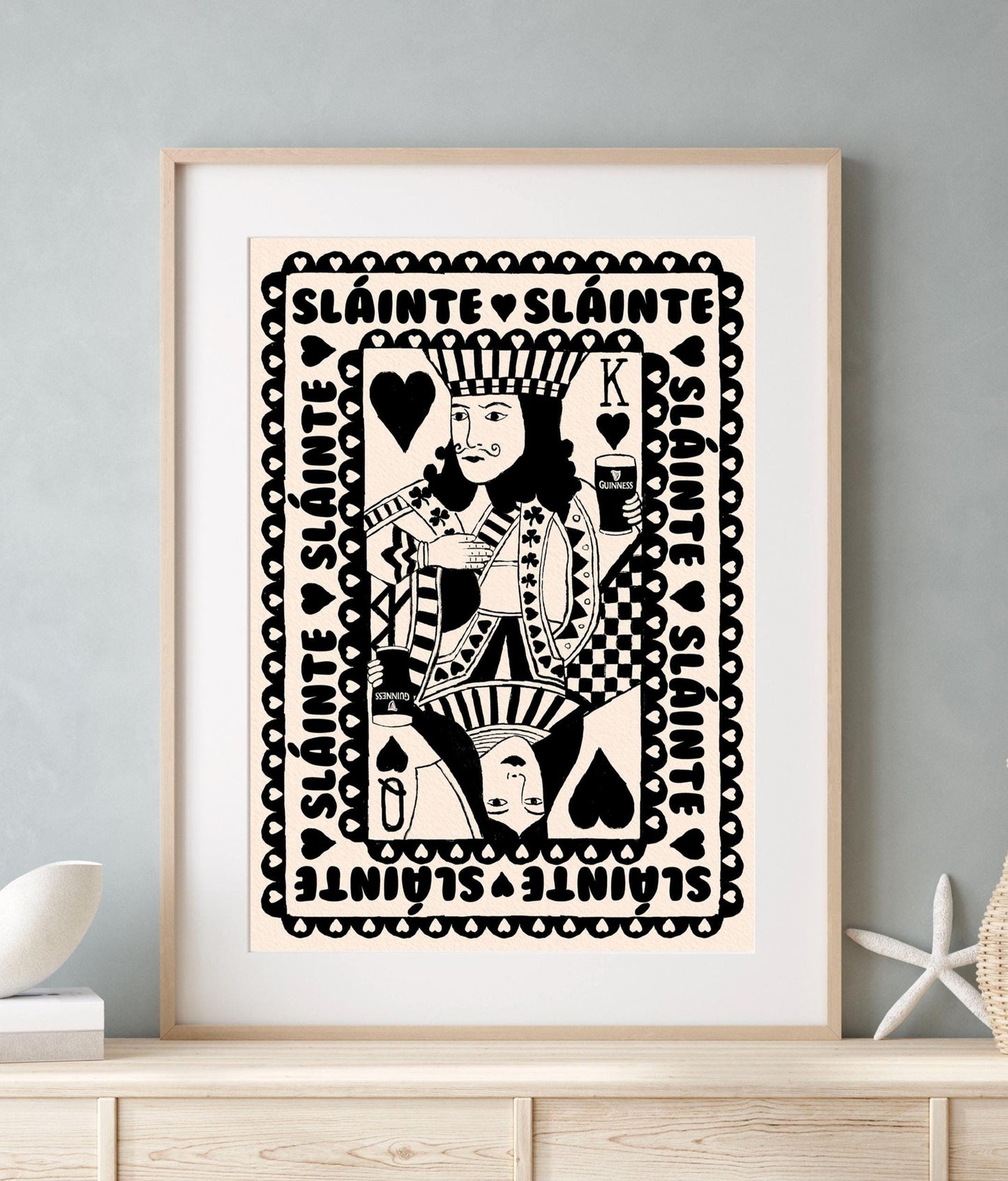 King And Queen Of Pints Art Print | Mauds Studio