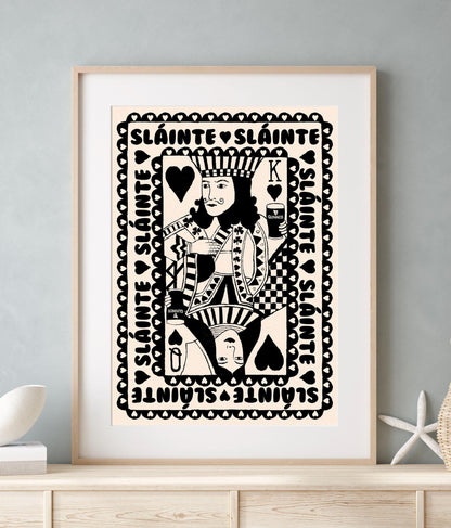 King And Queen Of Pints Art Print | Mauds Studio
