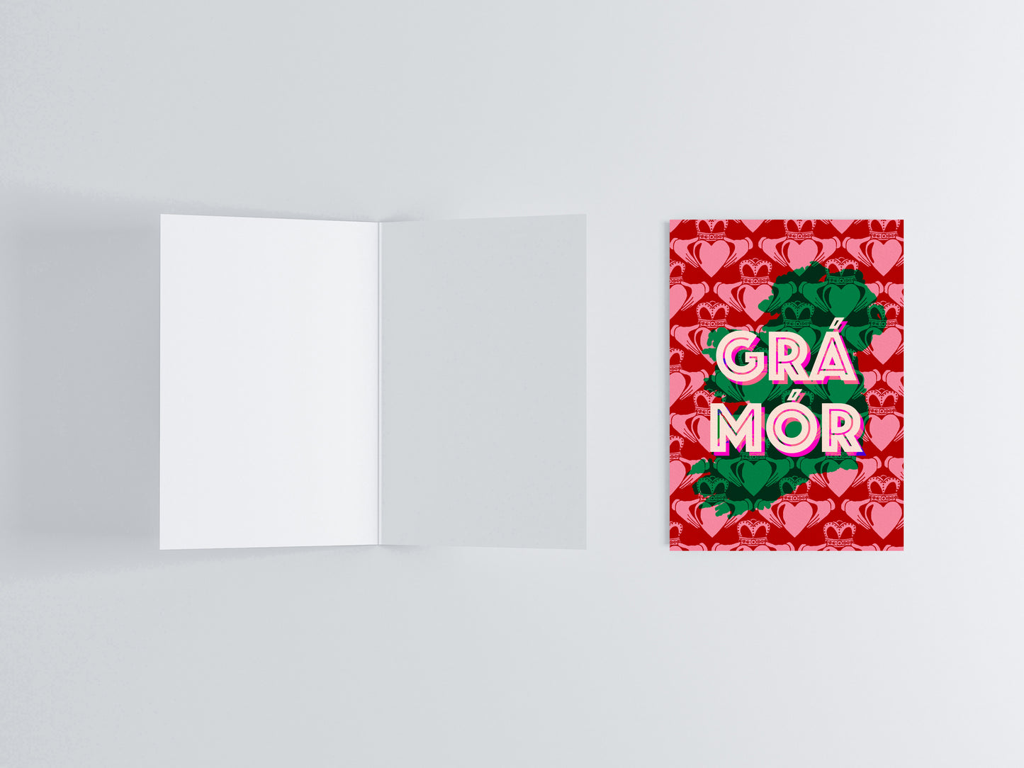 Grá Mór – Claddagh Irish Wedding, Anniversary & Engagement Card lifestyle photo | Mauds Studio