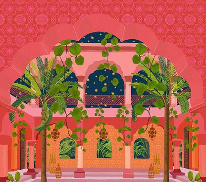 Set of 3 Travel Prints - Moroccan Riad | Majorelle Garden | Lotus Gate product photo 5 | Mauds Studio