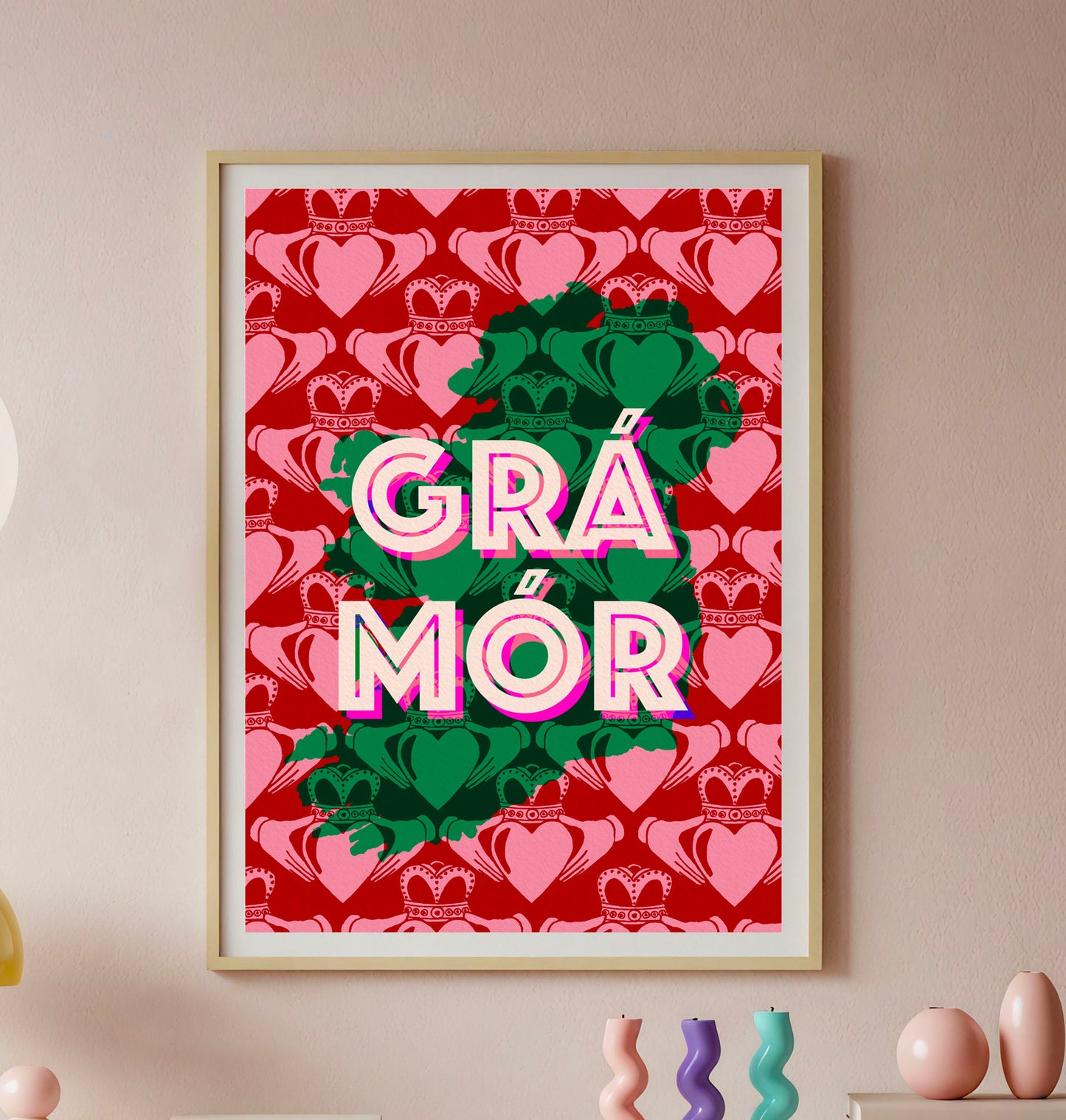 Grá Mór Claddagh Print - Irish Art | Mauds Studio