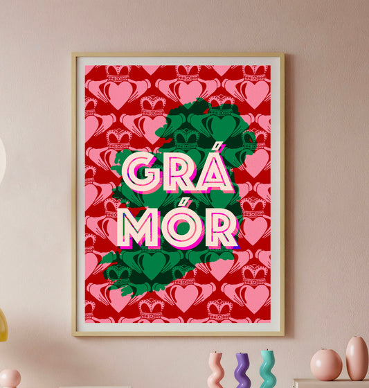 Grá Mór Claddagh Print - Irish Art | Mauds Studio