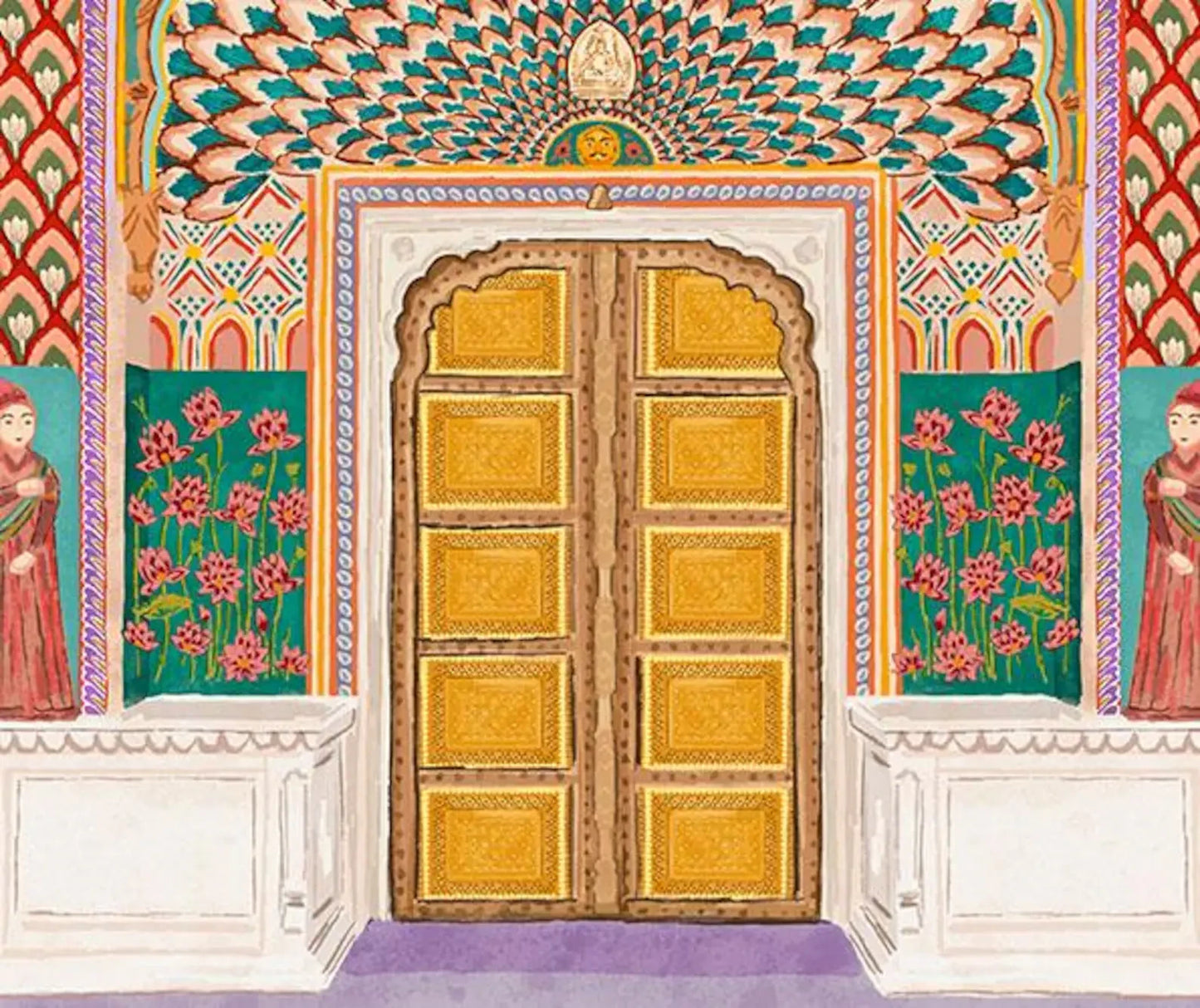 Set of 3 Travel Prints - Moroccan Riad | Majorelle Garden | Lotus Gate product photo 10 | Mauds Studio