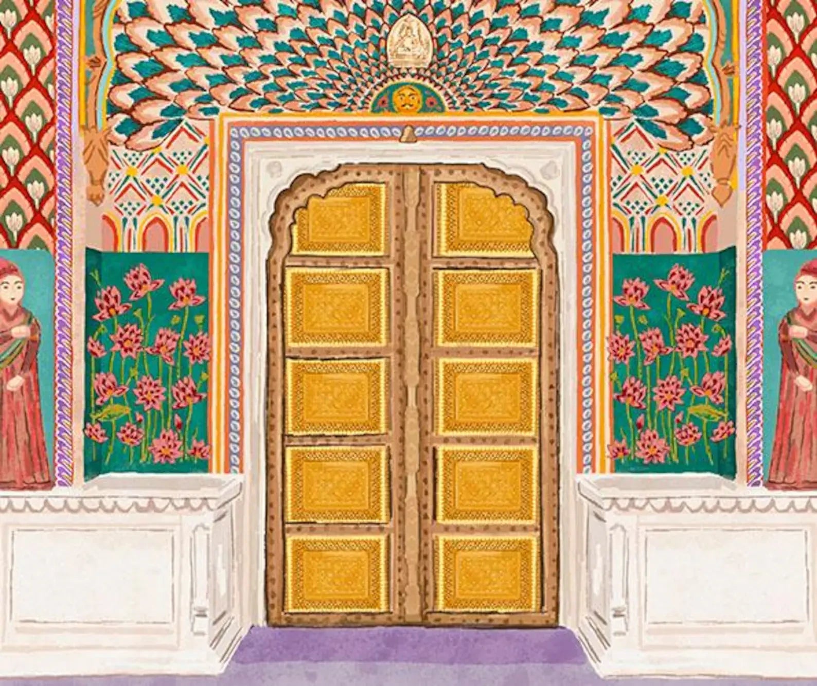 Set of 3 Travel Prints - Moroccan Riad | Majorelle Garden | Lotus Gate product photo 10 | Mauds Studio