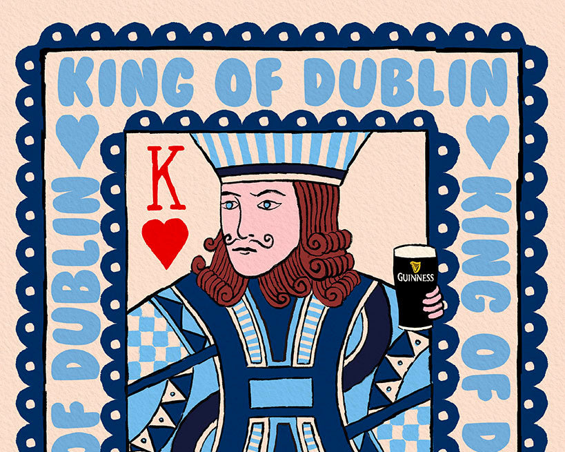 Dublin King or Queen Playing Card Print - Guinness Print product photo 6 | Mauds Studio