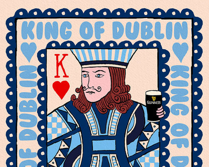 Dublin King or Queen Playing Card Print - Guinness Print product photo 6 | Mauds Studio