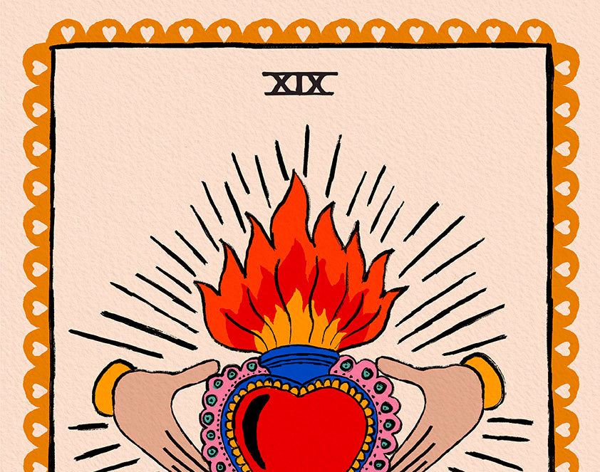 Grá Mór - Mi Amor | Claddagh & Sacred Heart Wall Art Print product photo 5 | Mauds Studio