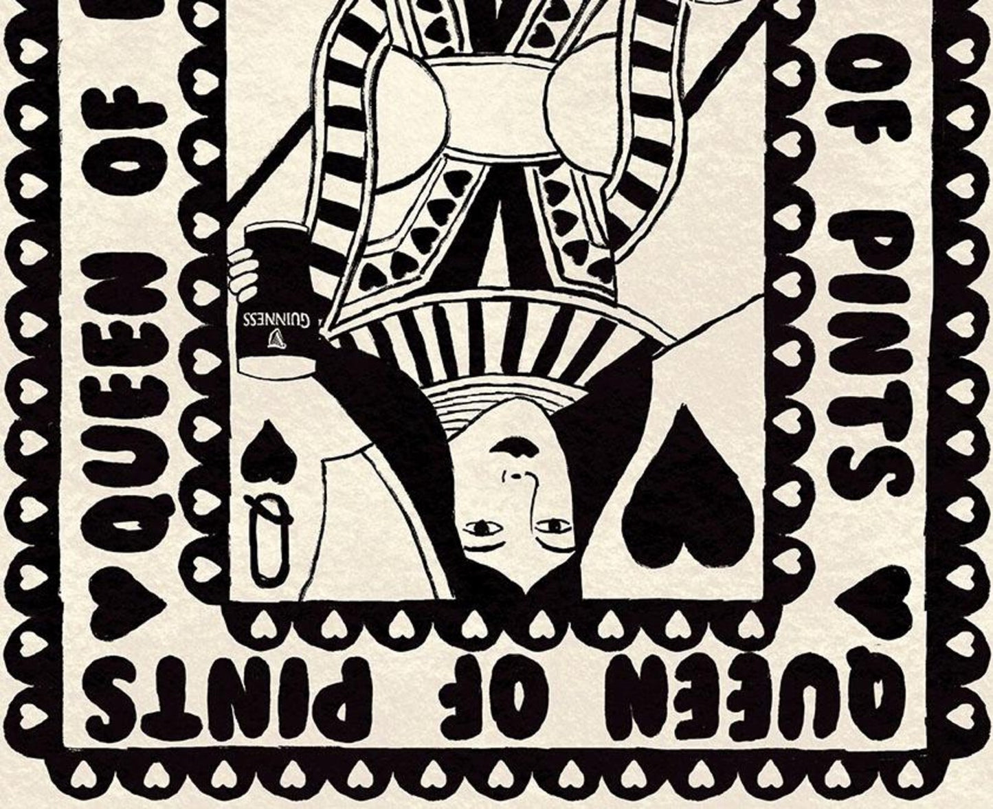 Guinness Queen Of Pints Playing Card Print alternative view | Mauds Studio