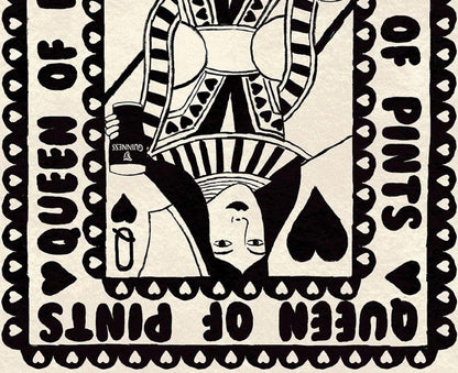 Guinness Queen Of Pints Playing Card Print alternative view | Mauds Studio
