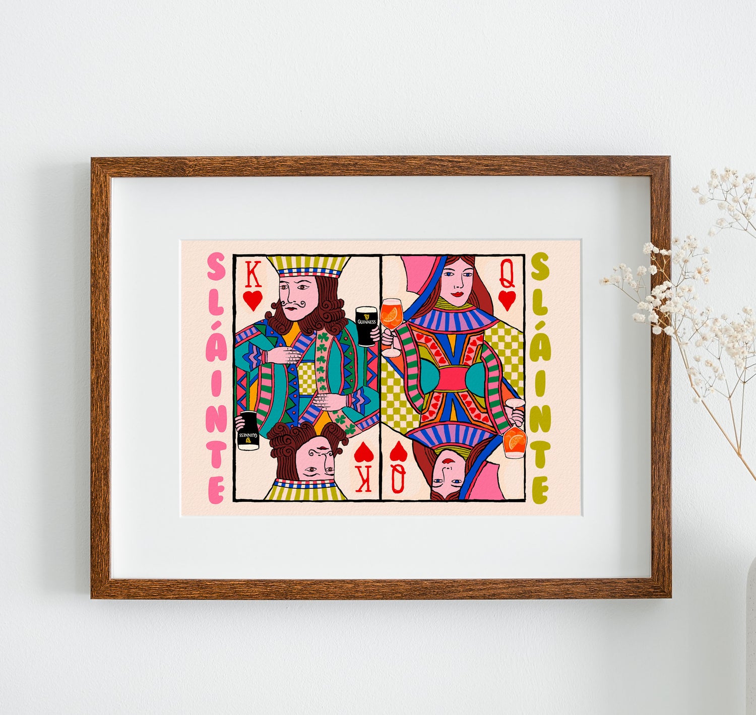 Sláinte Playing Card Art Print | Landscape | Mauds Studio