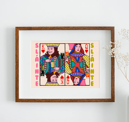 Sláinte Playing Card Art Print | Landscape | Mauds Studio