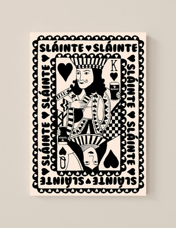 King And Queen Of Pints Art Print shown in a room setting | Mauds Studio