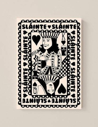 King And Queen Of Pints Art Print shown in a room setting | Mauds Studio