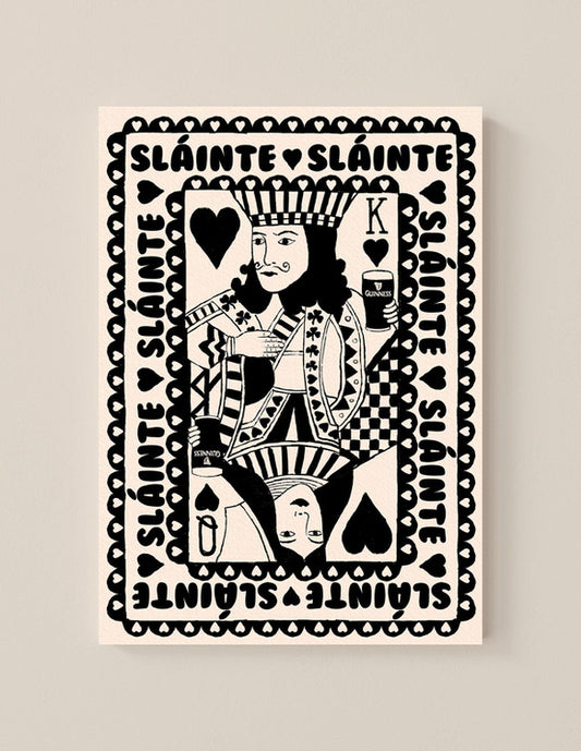 King And Queen Of Pints Art Print shown in a room setting | Mauds Studio