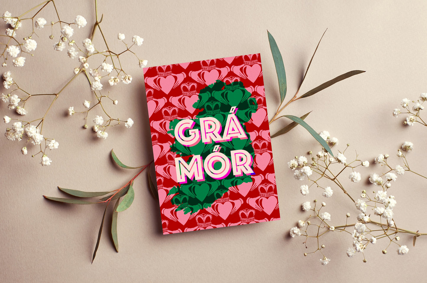 Grá Mór – Claddagh Irish Wedding, Anniversary & Engagement Card | Mauds Studio