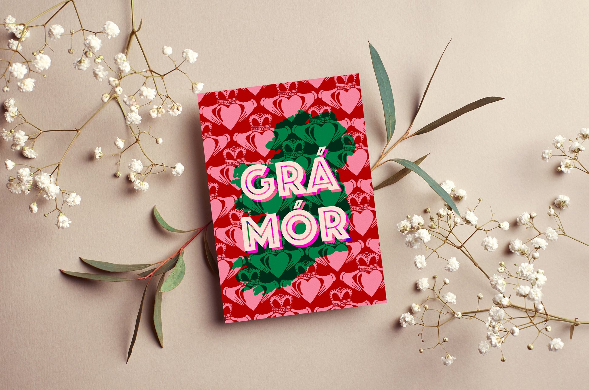 Grá Mór – Claddagh Irish Wedding, Anniversary & Engagement Card | Mauds Studio