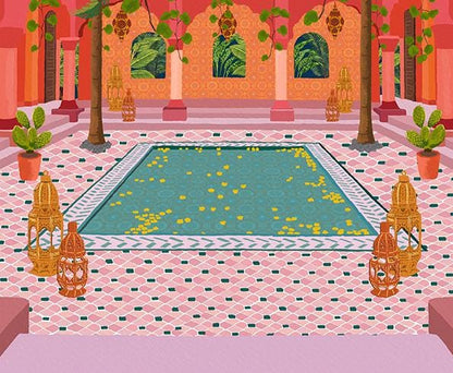 Set of 3 Travel Prints - Moroccan Riad | Majorelle Garden | Lotus Gate product photo 6 | Mauds Studio