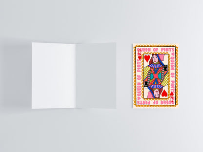 Guinness & Queen Of Pints Greeting Card flat lay photo | Mauds Studio