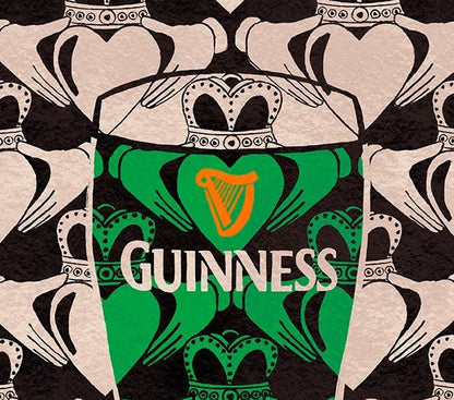 Love Guinness Claddagh Wall Art Print close up detail | Mauds Studio