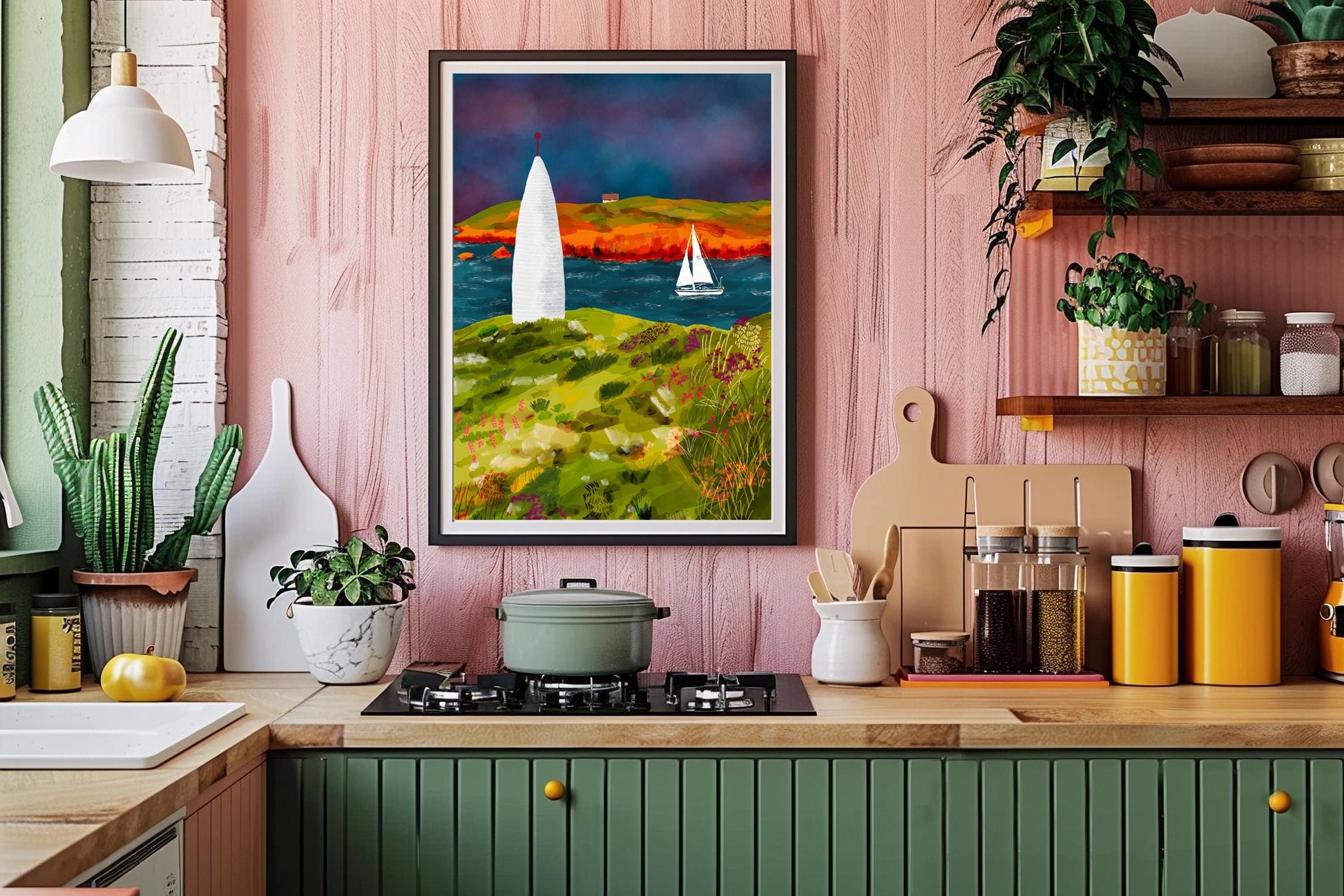 Set of 2 - Howth Lighthouse & Baltimore Beacon Prints product photo 6 | Mauds Studio