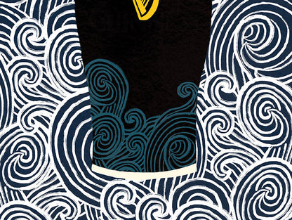 Vitamin G Guinness | Sea Waves Wall Art Print alternative view | Mauds Studio